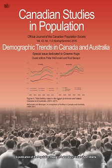 					View Vol. 43 No. 1-2 (2016): Special issue on Demographic Trends in Canada and Australia
				