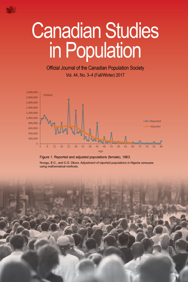 Archives  Canadian Studies in Population [ARCHIVES]