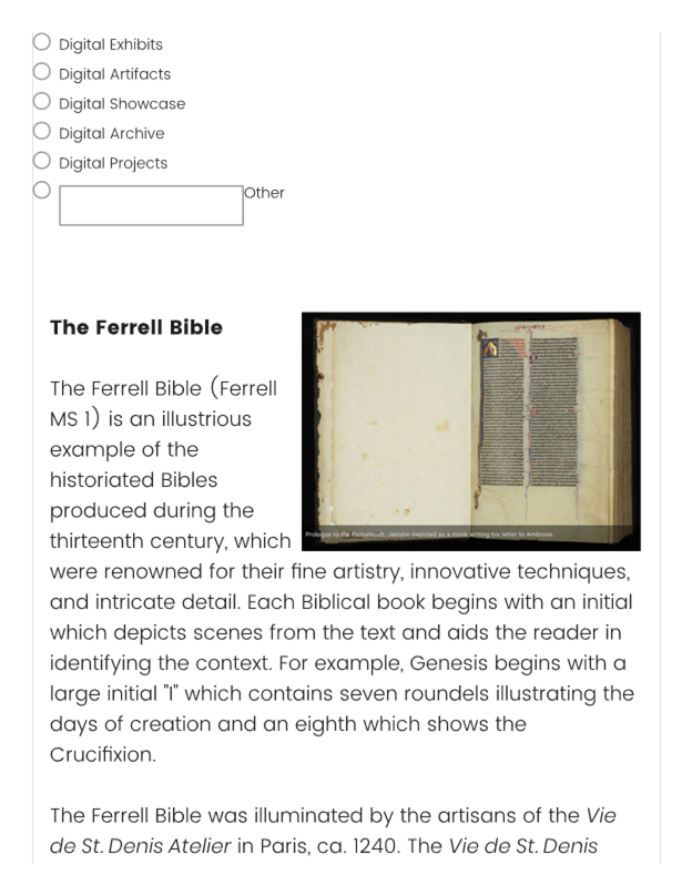 Description of The Ferrell Bible