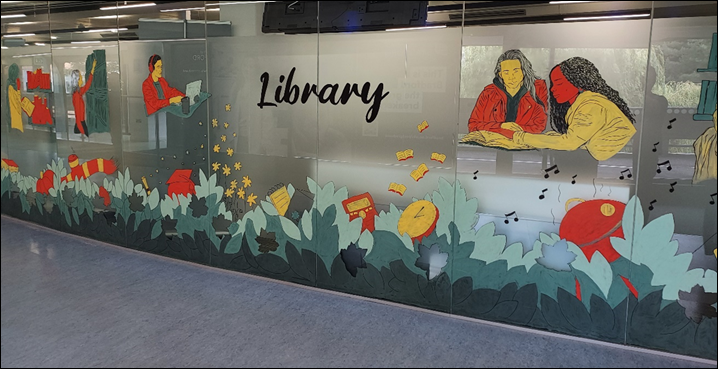 Figure 2
Library mural.
