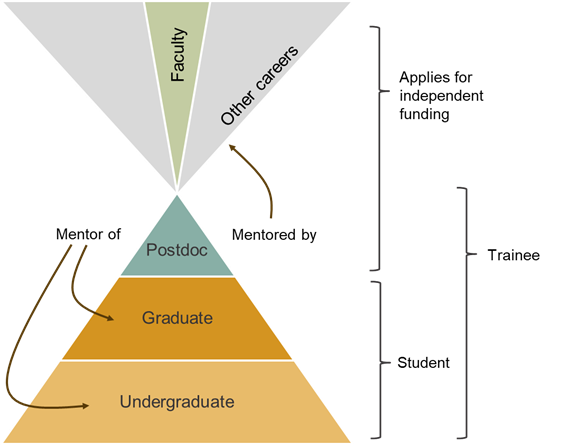 A diagram of a pyramid

Description automatically generated