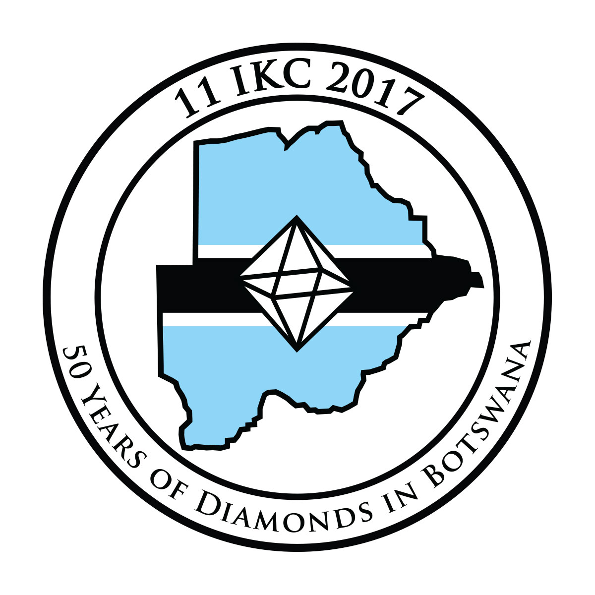 Logo: 11 IKC 2017 - 50 years of diamonds in Botswana