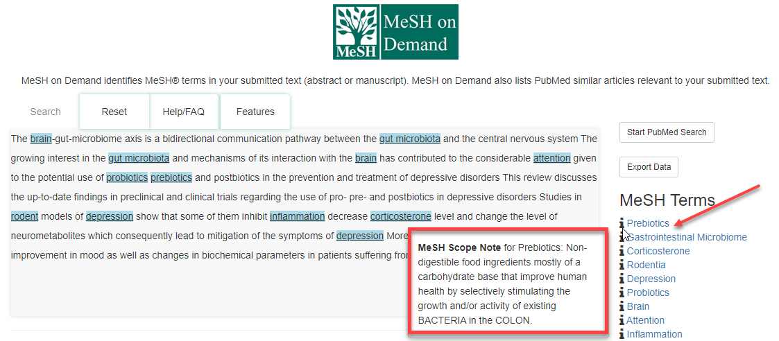 Fig. 3 MeSH Scope Note